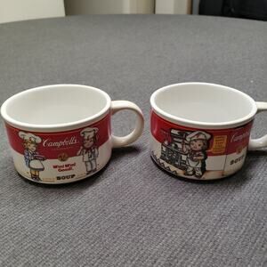 Vintage Campbell’s Soup Mugs Set of 2 Westwood 1998 Campbell's Kids 12oz Mugs